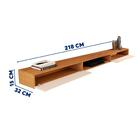 Nicho Aparador Suspenso 2 Portas Nature Off White 2.2 Veridia