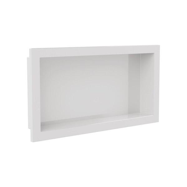 Nicho Banheiro Embutir 30x60 Plástico Branco - Metasul