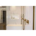 Nicho Banheiro Embutir 30x60 Plástico Cinza Urbano - Metasul