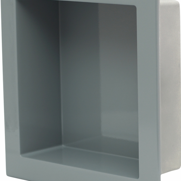 Nicho Banheiro Embutir De Mármore Sintético 30x30 - Cinza