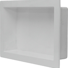 Nicho Banheiro Embutir De Mármore Sintético Branco 30x50