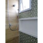 Nicho Banheiro Mármore Branco Prime 30x50 Com Fundo E Borda