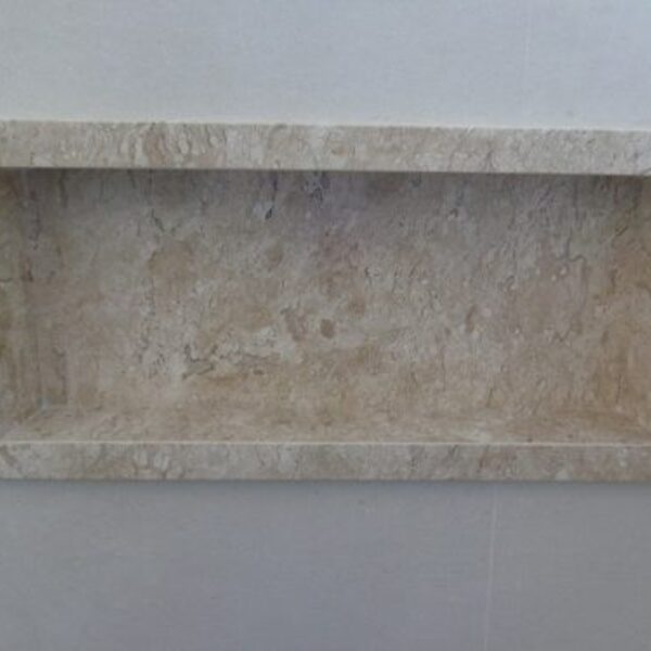 Nicho Banheiro Mármore Travertino 30x40 C/fundo C/borda