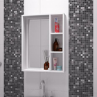 Nicho Banheiro Sem Espelho Branco Em Mdf