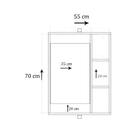 Nicho Banheiro Sem Espelho Natural Em Mdf