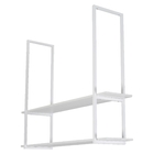 Nicho Branco Prateleira Suspensa Teto Cozinha Branca 80cm