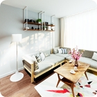 Nicho Branco Prateleira Suspensa Teto Sala Madeirado 60cm