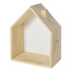 Nicho Casinha Com Janela E Chaminé Branco/natural Casatema