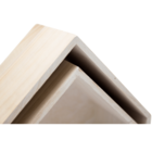 Nicho Casinha Madeira Branco 2 Pcs