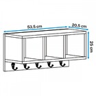 Nicho Com 5 Ganchos Branco - Pnr Móveis