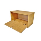 Nicho Com Porta Para Estante Pipa Em Madeira Mel