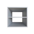 Nicho Com Prateleira Para Quarto Infantil 40cm Cinza Cristal