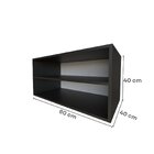 Nicho Com Prateleira Quarto Infantil  Preto