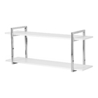 Nicho Cozinha Cromado Com Prateleiras Branco 100cm