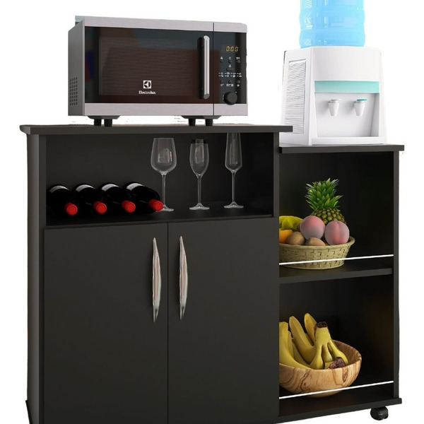 Nicho Cozinha Decoração 100 % Mdp Armário Suporte Microondas