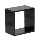 Nicho Cube 31x31cm Preto Spaceo