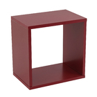 Nicho Cube 31x31cm Vermelho Spaceo