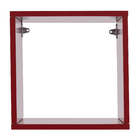 Nicho Cube 31x31cm Vermelho Spaceo