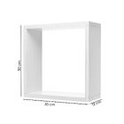 Nicho Cubo - 30x30 Nicho Mdf Branco 300x300x120mm