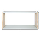 Nicho Cubo Decoração Quarto Bebê Verde Mint Mdf E Pinus 60cm