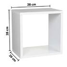 Nicho Cubo Kids Aberto Branco 28x28x20cm Prat-K