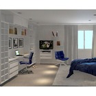 Nicho Cubo Prime 1 Porta/1 Prateleira Branco 35x35x30cm Vtec