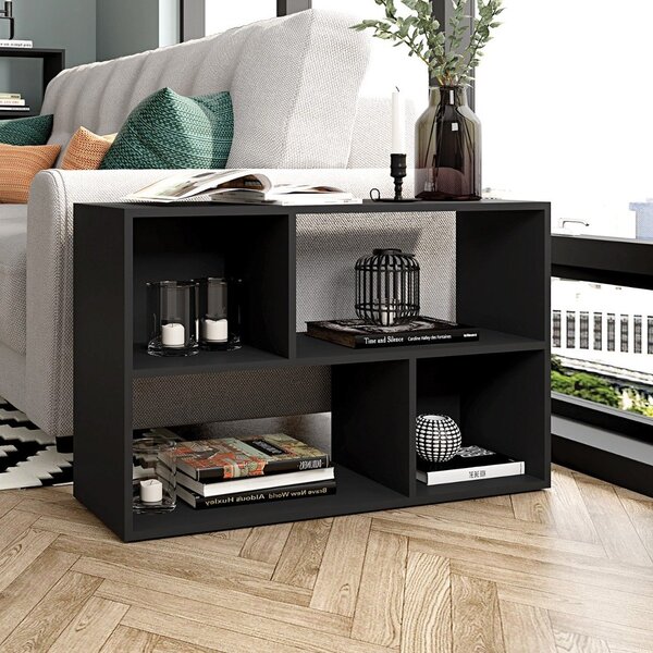 Nicho De Apoio Lateral Para Sofá Sala De Estar Milan Preto