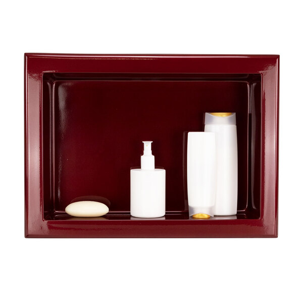 Nicho De Banheiro Embutido 49x36 Cm (Vermelho Perolizado)
