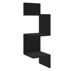 Nicho De Canto Para Sala/ Quarto/ Escritório 80cm Preto - Bro