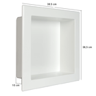 Nicho De Embutir Em Mármore Para Banheiro 30x30cm Verde Água