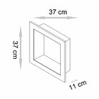 Nicho De Embutir Em Mármore Sintético 37x37cm - Fabribam Bran