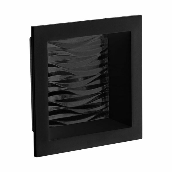 Nicho De Embutir Em Mármore Sintético 37x37cm - Fabribam Preto