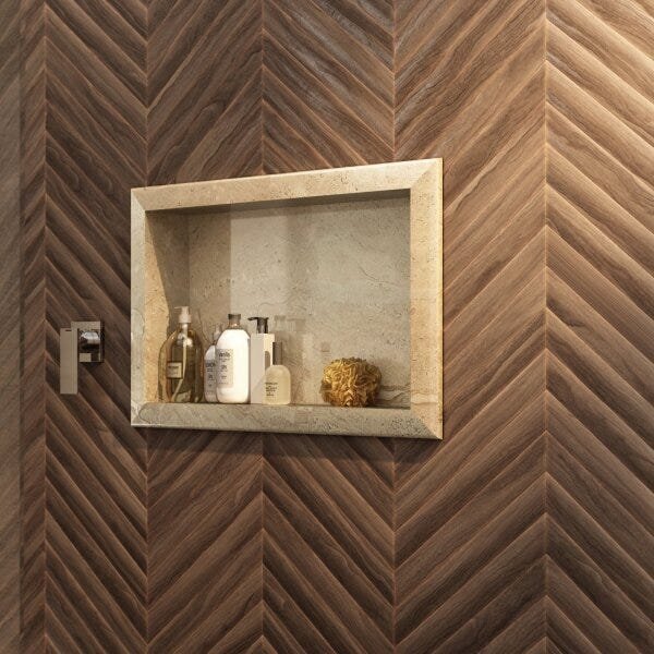 Nicho De Embutir Para Banheiro 56,5cm Porcelanato Técnico Pol