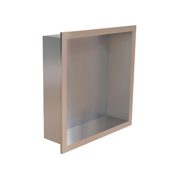 Nicho De Embutir Para Banheiro Linear Elleve 9563 30x30 Inox