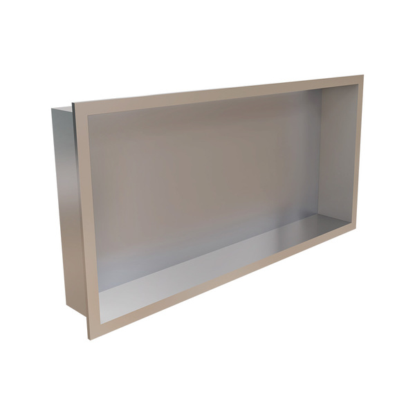 Nicho De Embutir Para Banheiro Linear Elleve 9565 30x60 Inox