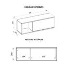 Nicho De Escritório Multifuncional Decorativo Recta Caemmun