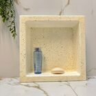 Nicho De Fibra Embutir Banheiro Branco Ouro 30x30