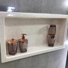 Nicho De Fibra Embutir Banheiro Branco Ouro 30x60