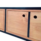 Nicho De Madeira E Ferro Para Parede - Decoração Industrial -