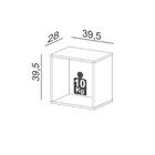 Nicho De Parede 100% Mdf Estilo Industrial C55 Freijó