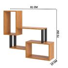 Nicho De Parede 100% Mdf Estilo Industrial F25 Freijó - Pradel