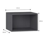 Nicho De Parede 45cm  Grafite/ades