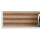 Nicho De Parede 60 Cm 14064 Off White Cristal Ripado Madeira