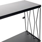 Nicho De Parede Aço E Madeira Grande Preto/preto