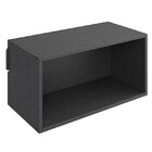 Nicho De Parede Decorativo Mov 1003 Carbono Trama - Be Mobili