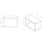 Nicho De Parede Decorativo Retrô 1002 Branco - Be Mobiliário