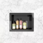 Nicho De Parede Embutir P/ Banheiro 30x40cm Preto Estrela