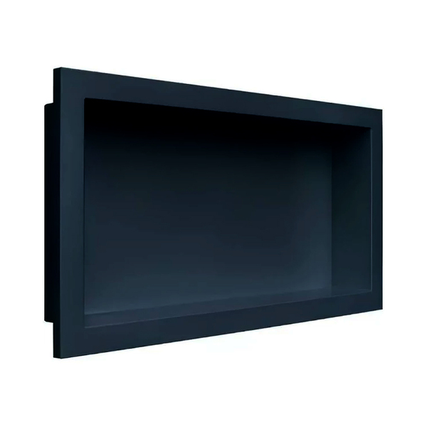 Nicho De Parede Embutir P/ Banheiro 30x60cm Preto Estrela
