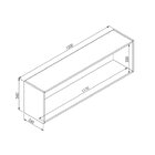 Nicho De Parede Horizontal Organizador Multiuso Funcionale  P