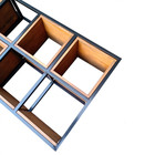 Nicho De Parede Industrial - 5 Nichos e 3 Prateleiras - Ferro